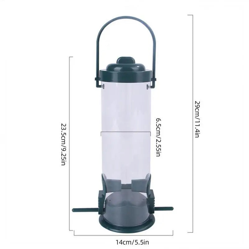 Dangling Bird Feeder Bird Food Dispenser Chew-Proof Bird Food Container & Dispenser Bird Feeding Tool for Home Garden Outside