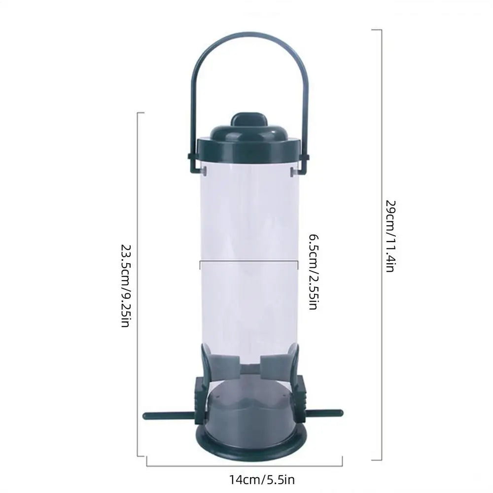 Dangling Bird Feeder Bird Food Dispenser Chew-Proof Bird Food Container & Dispenser Bird Feeding Tool for Home Garden Outside