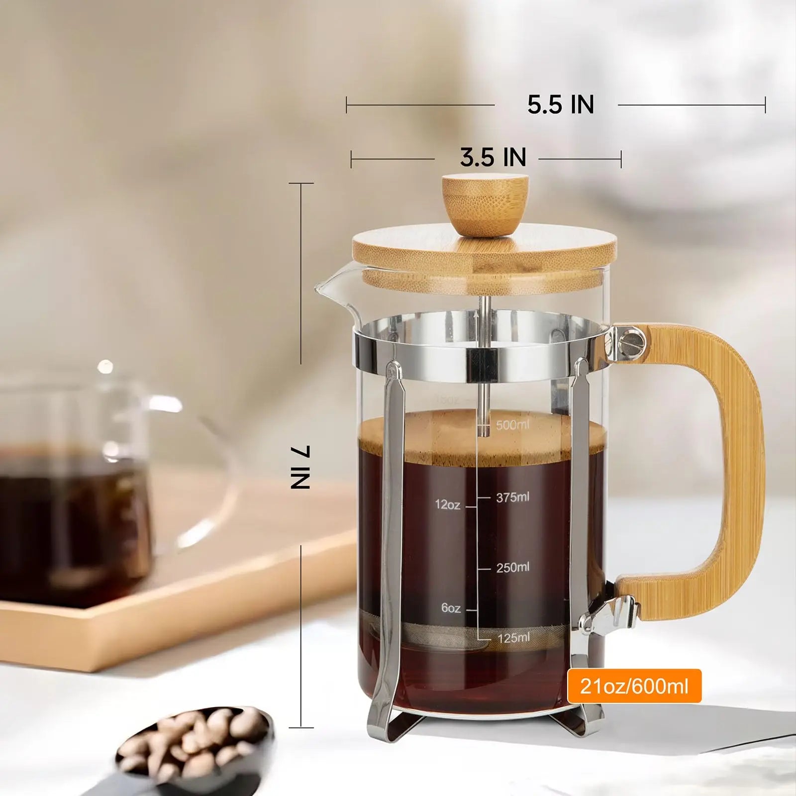 Cafetière French Press "Natural Design"