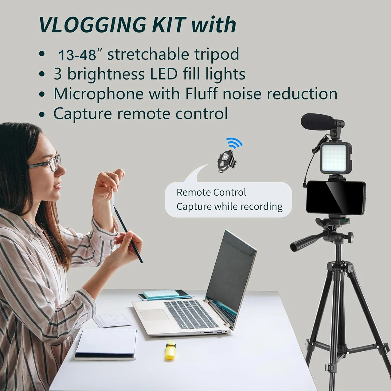Kit Vlogging Professionnel MAMEN